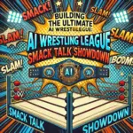 DALL·E 2024-10-06 16.17.42 - A bold and exciting banner image for an article titled 'Building the Ultimate AI Wrestling League_ Smack Talk Showdown'. The banner should feature ele