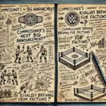 DALL·E 2024-10-06 18.36.07 - A realistic image of a scribbled notebook page, showing messy handwritten notes and doodles about a wrestling event. The notes include bullet points a